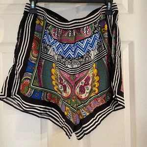 Ettitwa by Anthropologie colorful elastic waist shorts - Sz L